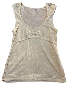 Stefanel linen blend sleeveless top.*** S/M***